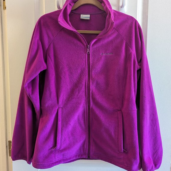Columbia Cozy Cove Fleece Jacket / Women's L / Pink (Bright Plum) - Picture 2 of 9